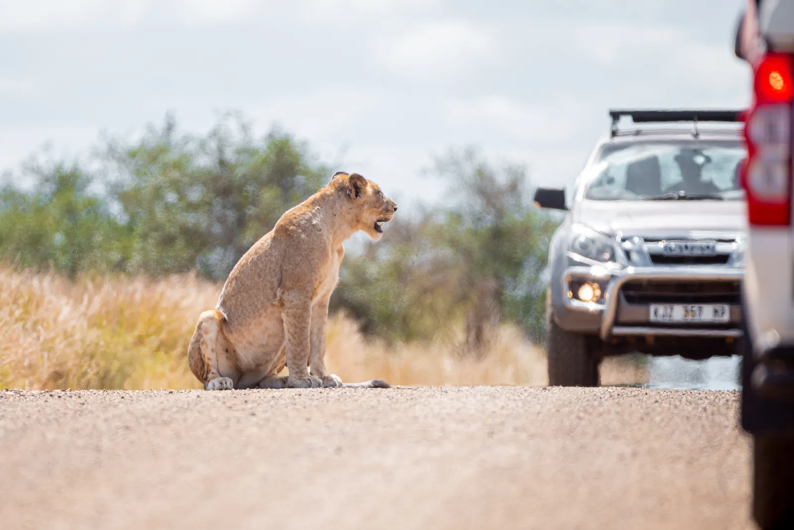 Driving on dirt roads